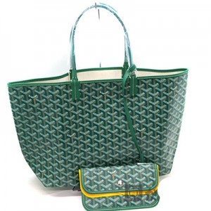 ゴヤールGOYARD  AMALOUISPM09　サンルイPM　コーティングキャンバス　グリーン系 G2020673