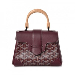 ゴヤール  サイゴン ミニ ハンドバッグ 2WAY ショルダー ブルゴーニュ レア ヘリンボーン レディース GOYARD SAIGON MINI G20206...