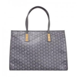 ゴヤール goyard ゴマルキーズ　トートバッグ　PVC×カーフ グレー ショルダーバッグ　ハンドバッグ G2020691