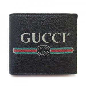 グッチ 折財布 メンズ GUCCI 二つ折り ヴィンテージロゴ 財布 レザー 496316 0GCAT 8163