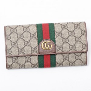 グッチ GUCCI ディズニーコラボ GGスプリームキャンバス ウェブライン ウォレット 長財布 ブラウン×エボニー [レディース] 557803 9U8KT 8748 