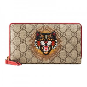 グッチ GUCCI アングリーキャット GGスプリーム ラウンドファスナー 長財布 [メンズ][レディース] 476413 9CO1G 9794