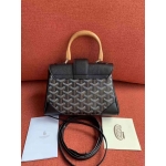 ゴヤール  サイゴン ミニ ハンドバッグ 2WAY ショルダー 黒 レア ヘリンボーン レディース GOYARD SAIGON MINI G2020676