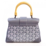 ゴヤール  サイゴン ミニ ハンドバッグ 2WAY ショルダー グレー レア ヘリンボーン レディース GOYARD SAIGON MINI G2020677