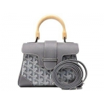 ゴヤール  サイゴン ミニ ハンドバッグ 2WAY ショルダー グレー レア ヘリンボーン レディース GOYARD SAIGON MINI G2020677