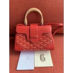 ゴヤール  サイゴン ミニ ハンドバッグ 2WAY ショルダー 赤 レア ヘリンボーン レディース GOYARD SAIGON MINI G2020678