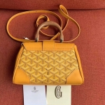 ゴヤール  サイゴン ミニ ハンドバッグ 2WAY ショルダー 黄 レア ヘリンボーン レディース GOYARD SAIGON MINI G2020679