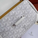 ゴヤール  サイゴン ミニ ハンドバッグ 2WAY ショルダー 白 レア ヘリンボーン レディース GOYARD SAIGON MINI G2020682
