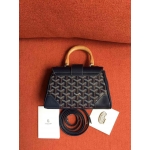 ゴヤール  サイゴン ミニ ハンドバッグ 2WAY ショルダー ダークブルー レア ヘリンボーン レディース GOYARD SAIGON MINI G2020684