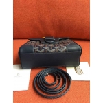 ゴヤール  サイゴン ミニ ハンドバッグ 2WAY ショルダー ダークブルー レア ヘリンボーン レディース GOYARD SAIGON MINI G2020684