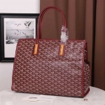 ゴヤール  goyard ゴマルキーズ　トートバッグ　PVC×カーフ　ルージュレッド　ショルダーバッグ　ハンドバッグ G2020688