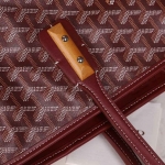 ゴヤール  goyard ゴマルキーズ　トートバッグ　PVC×カーフ　ルージュレッド　ショルダーバッグ　ハンドバッグ G2020688