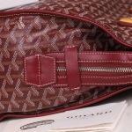 ゴヤール  goyard ゴマルキーズ　トートバッグ　PVC×カーフ　ルージュレッド　ショルダーバッグ　ハンドバッグ G2020688