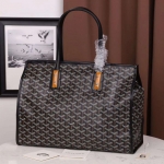 ゴヤール  goyard ゴマルキーズ　トートバッグ　PVC×カーフ ブラック ショルダーバッグ　ハンドバッグ G2020689