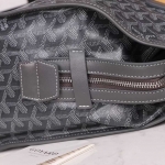 ゴヤール goyard ゴマルキーズ　トートバッグ　PVC×カーフ グレー ショルダーバッグ　ハンドバッグ G2020691