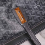 ゴヤール goyard ゴマルキーズ　トートバッグ　PVC×カーフ グレー ショルダーバッグ　ハンドバッグ G2020691
