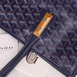 ゴヤール goyard ゴマルキーズ　トートバッグ　PVC×カーフ マリンブルー ショルダーバッグ　ハンドバッグ G2020692