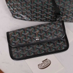 GOYARD  ゴヤール サンルイ クレール・ヴォア PM SAC SAINT LOUIS CLAIRE VOIE 緑 黒 ショッパー リボン ラッピング G2020883
