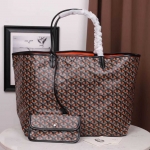 ゴヤールGOYARD ​ サンルイ クレール・ヴォア PM SAC SAINT LOUIS CLAIRE VOIE オレンジ 黒 ショッパー リボン ラッピング G2020882