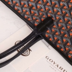 ゴヤールGOYARD ​ サンルイ クレール・ヴォア PM SAC SAINT LOUIS CLAIRE VOIE オレンジ 黒 ショッパー リボン ラッピング G2020882