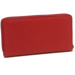 グッチ GUCCI グッチプリント レザー ラウンドファスナー長財布 ロゴ×レッド [レディース] 496317 0GDAT 6461