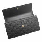 グッチ 長財布 レディース GUCCI  財布 キャット シグネチャー GG柄 レザー ブラック 黒 548055 0G6FT 1081​