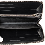 グッチ GUCCI クイーンマーガレット レザー ウォレット ラウンドファスナー 長財布 ブラック×アイボリー ホワイト [レディース] 476069 DYWQT 8224 
