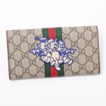 グッチ GUCCI ディズニーコラボ GGスプリームキャンバス ウェブライン ウォレット 長財布 ブラウン×エボニー [レディース] 557803 9U8KT 8748 