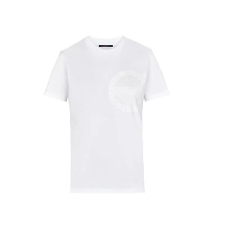 ルイヴィトン Louis Vuitton 新作 LVスタンプTシャツ　白T 1A4PFS