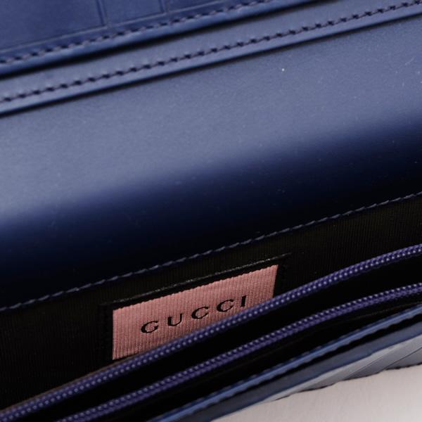 グッチ GUCCI ゴースト GHOST 二つ折 小銭入付長財布 ブルー基調 [メンズ] 448466 DS1AT 4179