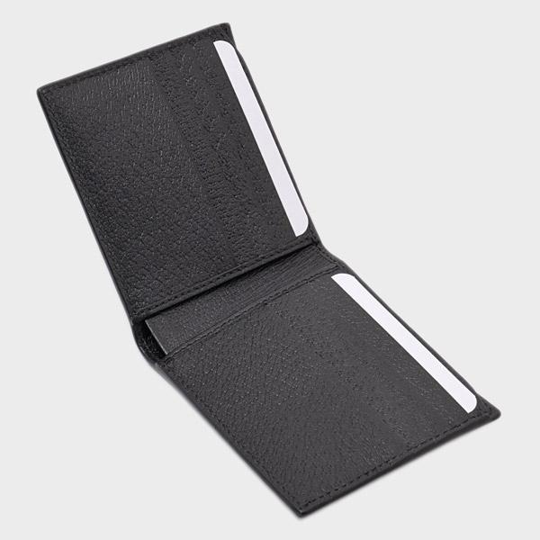 グッチ GUCCI レザー ウォレット 折財布 [小銭入れなし] ブラック [メンズ] 428749 DJ21T 1060