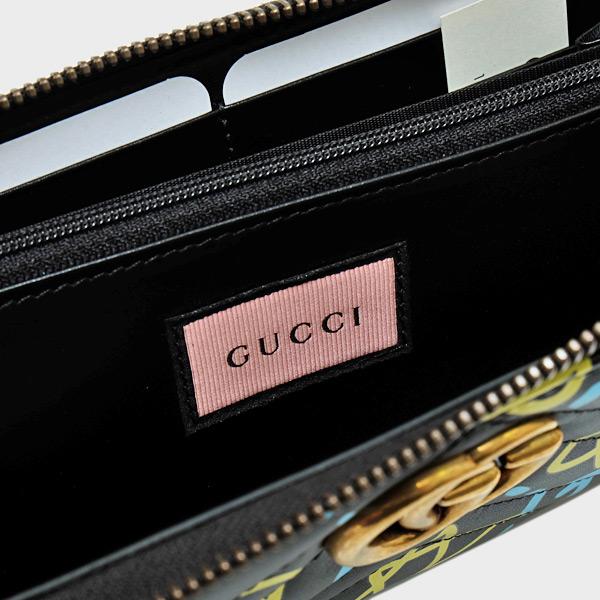 グッチ GUCCI ゴースト GHOST ラウンドファスナー ウォレット 長財布 ブラック [レディース] 448087 DSSCT 8438