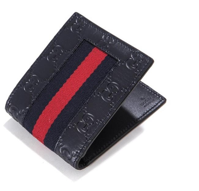 グッチ GUCCI シグネチャー ウェブ 二つ折り財布 408827 CWCLN 8497