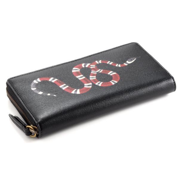 グッチ ラウンドファスナー長財布 GUCCI 財布 メンズ BEST BLACK/LIVE RED  451273-DUQ1T-1058
