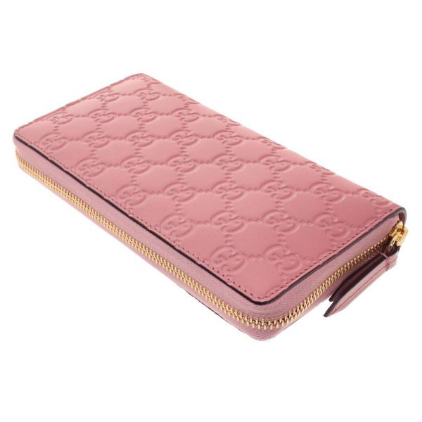 グッチ GUCCI 長財布  ROSE BABY CANDY リネア シグネチャー レザー ラウンドファスナー ピンク系 アウトレット 410102-CWC1G-5812