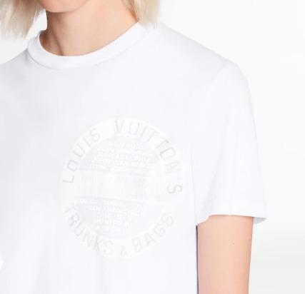 ルイヴィトン Louis Vuitton 新作 LVスタンプTシャツ　白T 1A4PFS