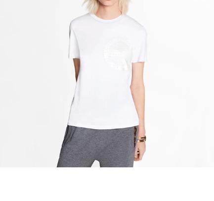 ルイヴィトン Louis Vuitton 新作 LVスタンプTシャツ　白T 1A4PFS