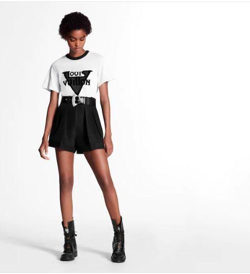 Louis Vuittonルイヴィトン 2020クルーズ LVミッドナイトTシャツ WHITE 1A63EN