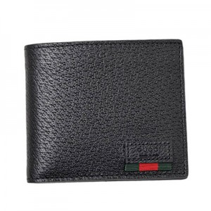 グッチ GUCCI レザー ウォレット 折財布 [小銭入れなし] ブラック [メンズ] 428749 DJ21T 1060