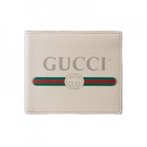 GUCCI グッチ サイフ･小物 二つ折札入れ 財布 カーフ ホワイト 496309 0GCAT 8820 