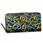 グッチ GUCCI ゴースト GHOST ラウンドファスナー ウォレット 長財布 ブラック [レディース] 448087 DSSCT 8438