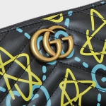 グッチ GUCCI ゴースト GHOST ラウンドファスナー ウォレット 長財布 ブラック [レディース] 448087 DSSCT 8438