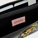グッチ GUCCI ゴースト GHOST ラウンドファスナー ウォレット 長財布 ブラック [レディース] 448087 DSSCT 8438