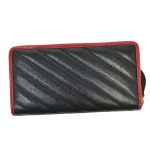 グッチ GUCCI GGマーモント キルティングレザー ラウンドファスナー 長財布 ブラック×レッド [レディース] 573810 0OLFX 8277