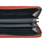 グッチ GUCCI GGマーモント キルティングレザー ラウンドファスナー 長財布 ブラック×レッド [レディース] 573810 0OLFX 8277