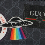 グッチ GUCCI ナイト クーリエ Courrier GGスプリーム ラウンドファスナー 長財布 ブラック×グレー [メンズ] 496342 9F25N 1073