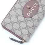 グッチ GUCCI ネオヴィンテージ GGスプリーム ウォレット ラウンドファスナー 長財布 ベージュ×エボニー [メンズ] 473953 K9GOT 8861 