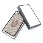 グッチ GUCCI ネオヴィンテージ GGスプリーム ウォレット ラウンドファスナー 長財布 ベージュ×エボニー [メンズ] 473953 K9GOT 8861 