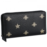 グッチ GUCCI 長財布 メンズ 蜂 Bee Star メンズ ラウンドファスナー長財布 ブラック系 495062 DJ2KT 8474