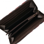 グッチGUCCI  COURRIERワッペンラウンド長財布  ベージュ コンビ 473909 K9GQT 8899